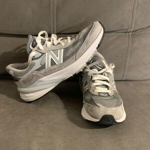 New Balance Men’s 990 Sneakers in Gray and White